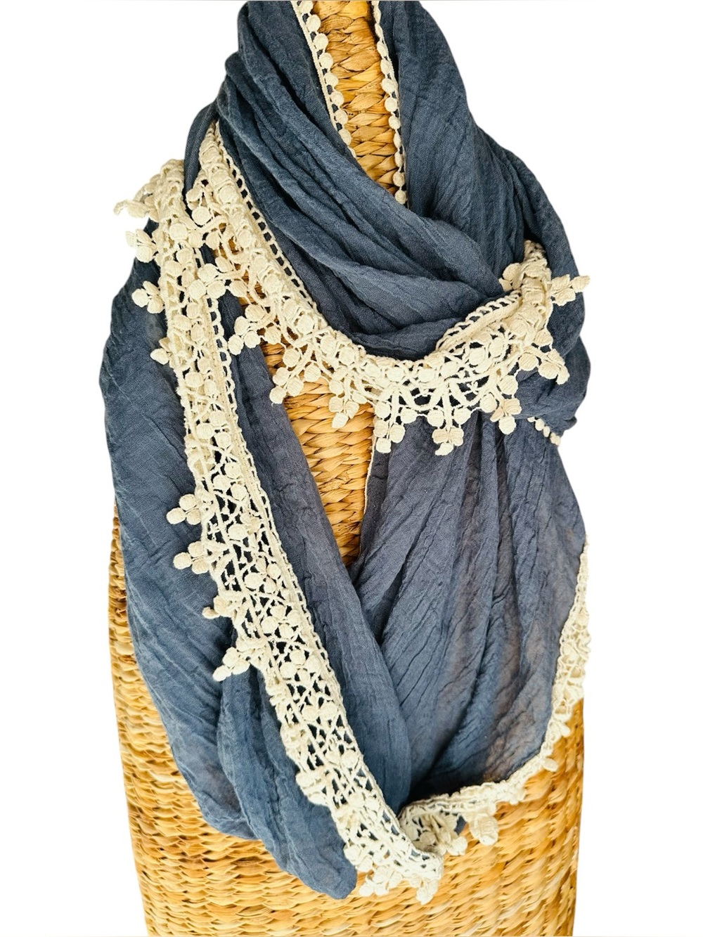 CATO Infinity Scarf with Lace